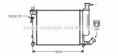 AVA QUALITY COOLING cn2059 -  Радиатор, охлаждение двигателя